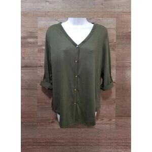 Green Keyhole Back Top